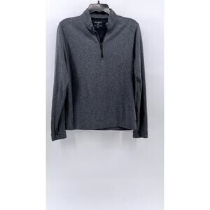 RHONE Men's Charcoal Gray Half-Zip Pullover Sweater SZ S